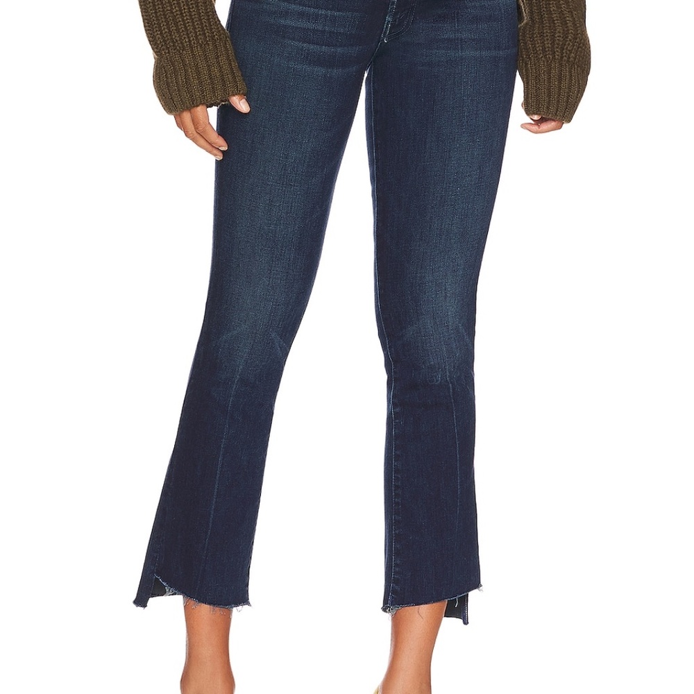 MOTHER Insider Crop Step Fray Jeans Size 25 NWT